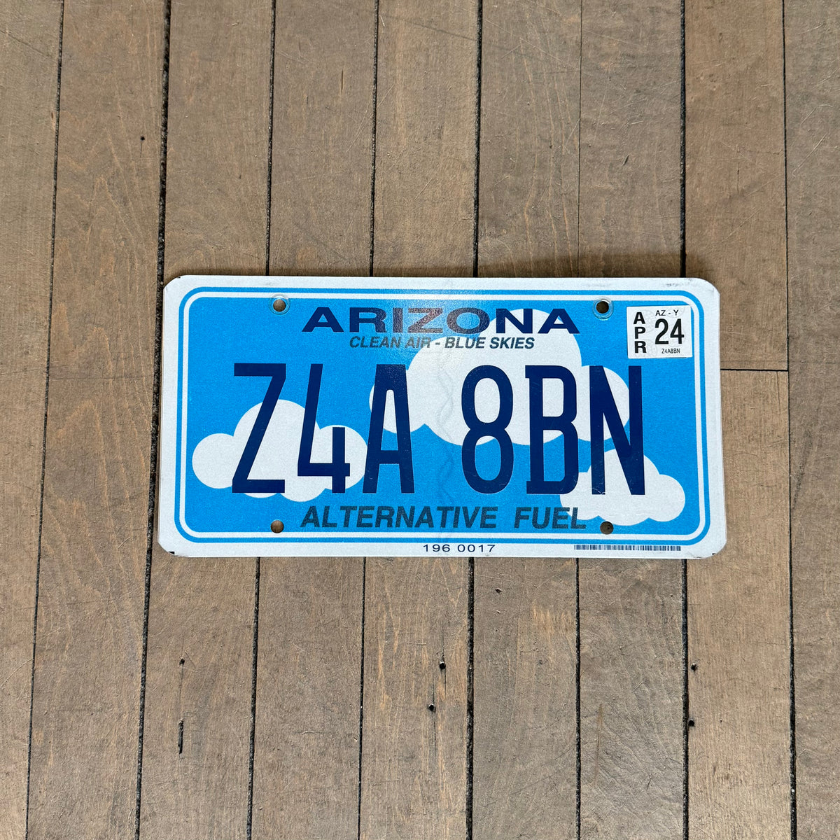 Arizona License Plate- Alternative Fuel