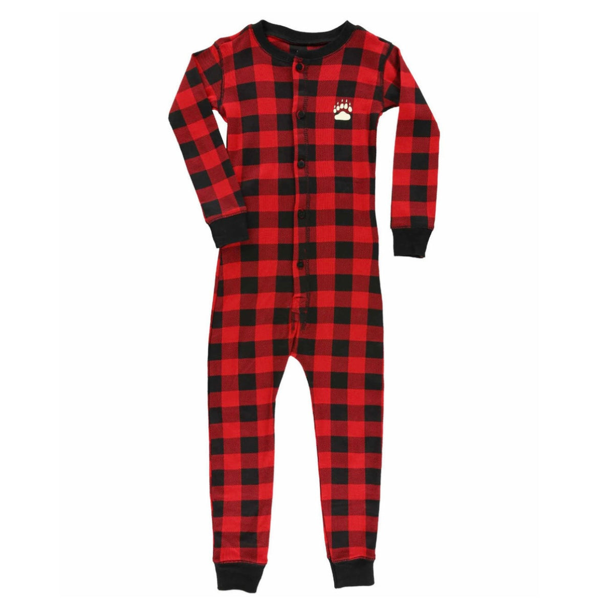 Bear Cheeks Kid’s Plaid Onesie Flapjacks