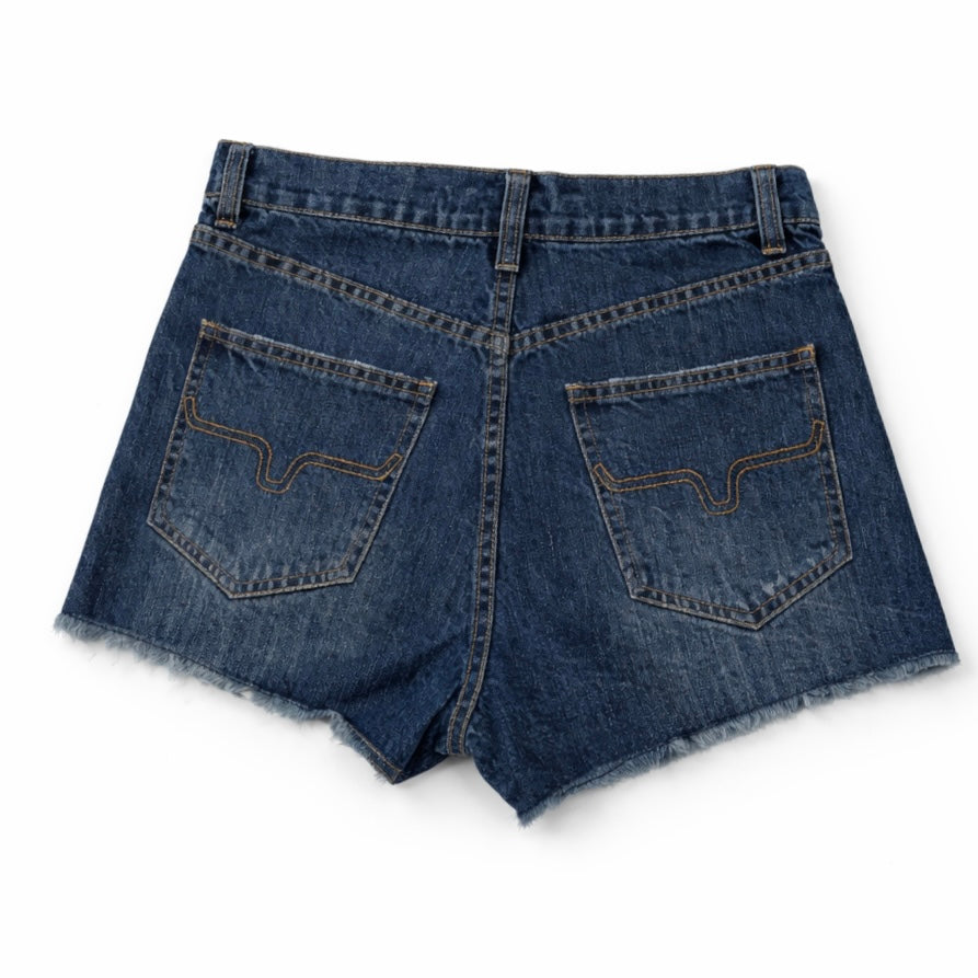 Daisy Dark Wash Kimes Jean Shorts
