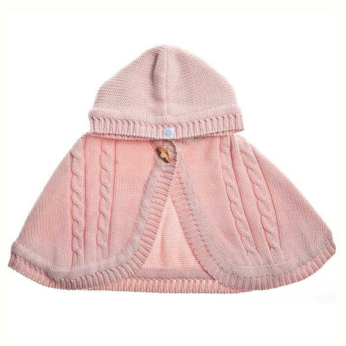 Kid’s Pink Knit Cape