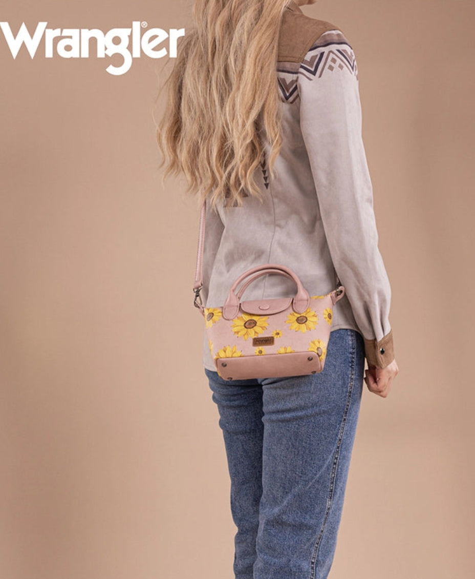 Wrangler Sunflower Print Mini Crossbody Bag