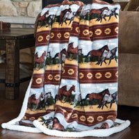 Plush Sherpa Throw Blankets