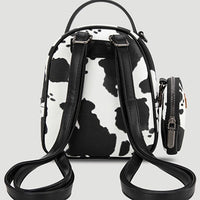 COW PRINT MINI BACKPACK