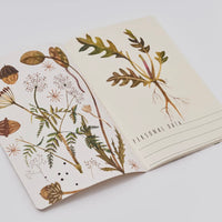 White Greens and Flowers Notebook