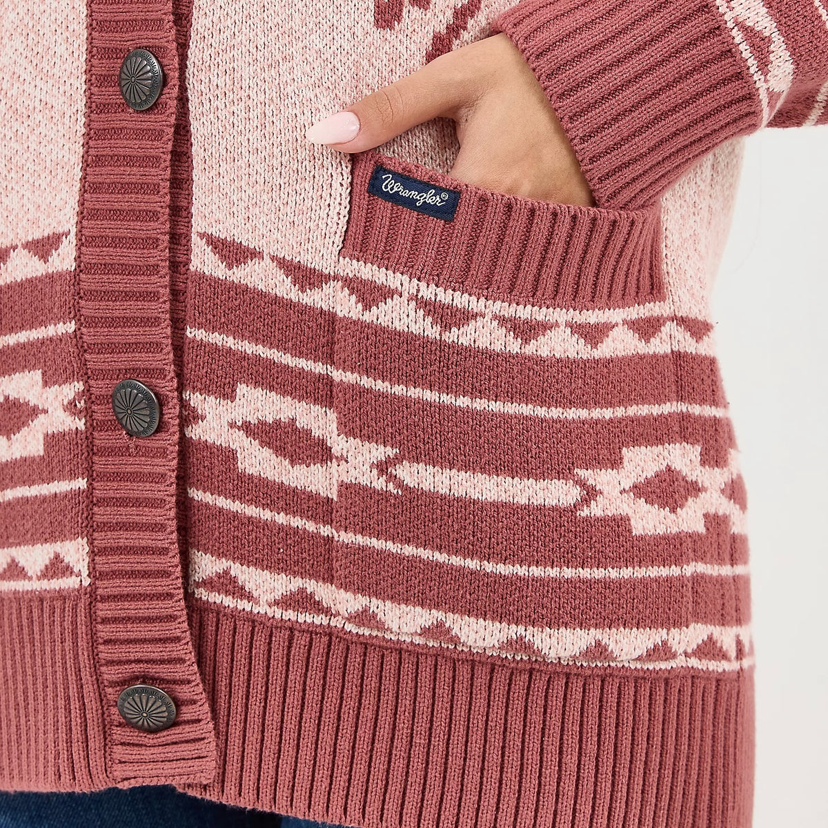 Woman's Wrangler Retro Western Cardigan
