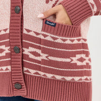 Woman's Wrangler Retro Western Cardigan