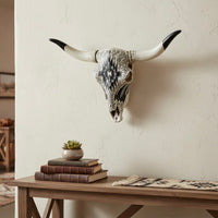 Faux Carved Cow Skull