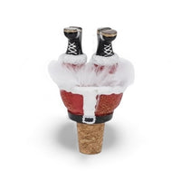 Christmas Wiggle Legs Wine Bottle Stopper Marabou Feathers