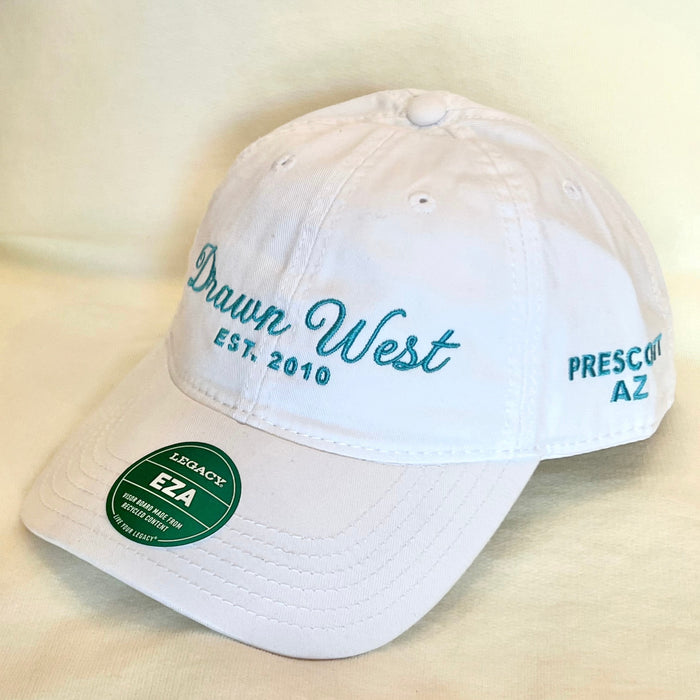 Drawn West Relaxed Twill Hat White