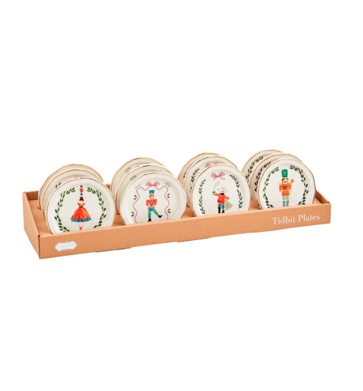 Nutcracker Tidbit Plates