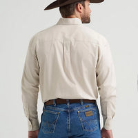 Wrangler George Strait Solid One Pocket Button Down Shirt