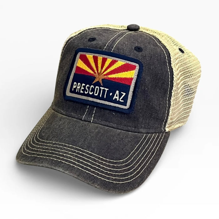 Prescott Arizona Flag Patch Mesh SnapBack Baseball Cap