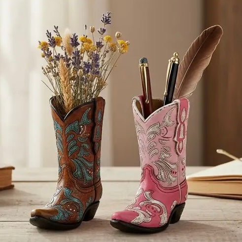 Mini Cowboy Boot Decor