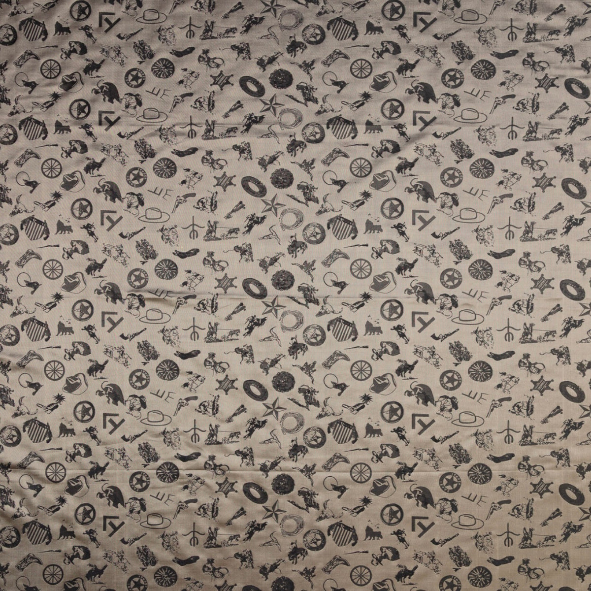 Cowboy Baroque Ash Silk Scarf