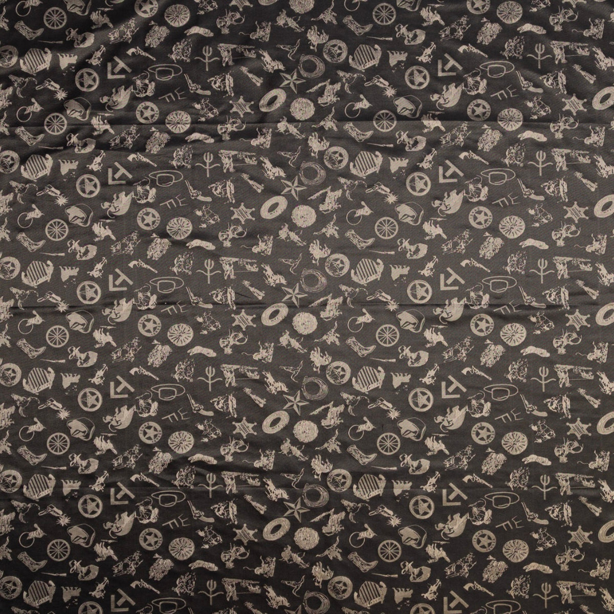 Cowboy Baroque Ash Silk Scarf