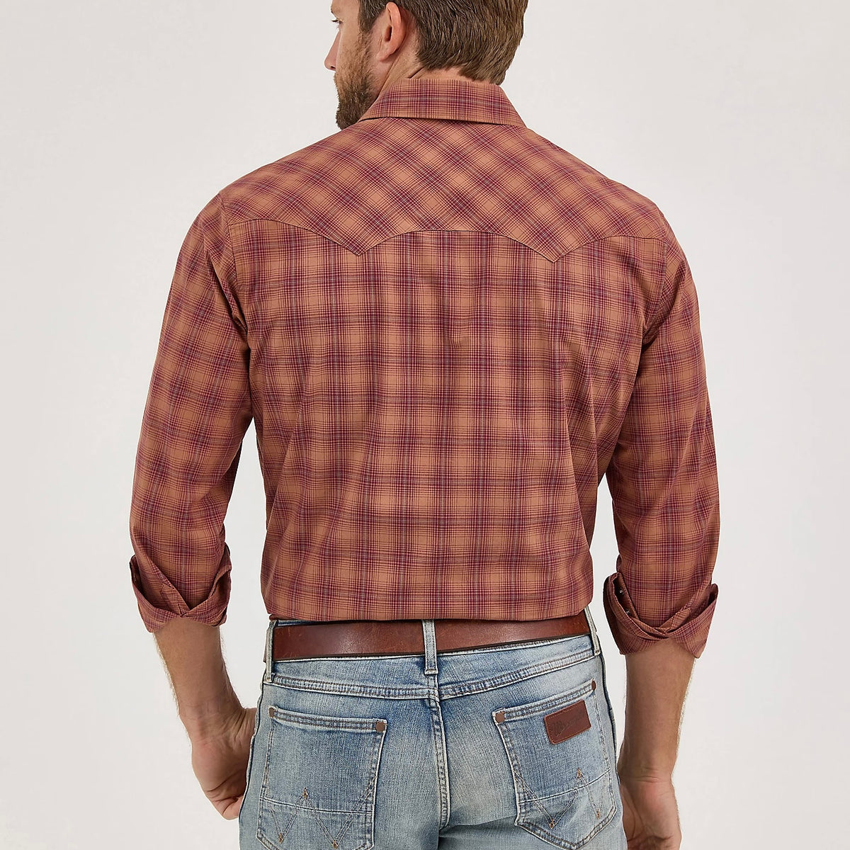 Men's Wrangler Retro Long Sleeve Sawtooth Snap Pocket Western Shirt