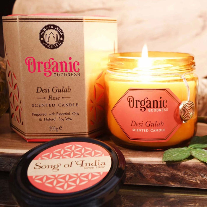 Organic Goodness Rose Candle