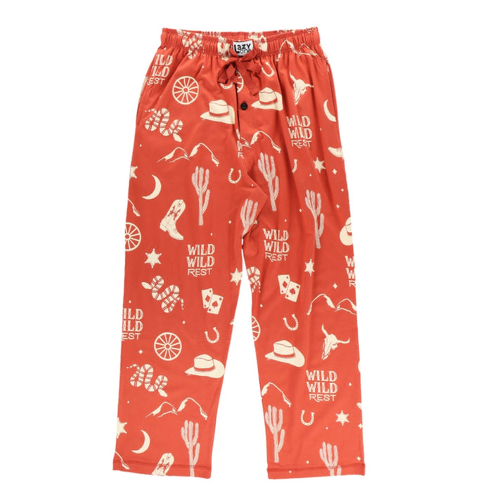 Lazy One Wild Wild Rest Rust PJ Pants