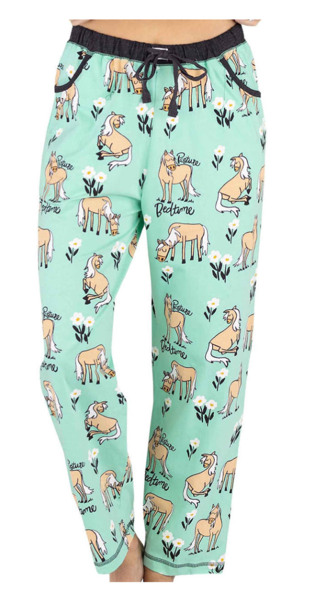 Lazy One Pasture Bedtime Women's Horse Regular Fit Pant