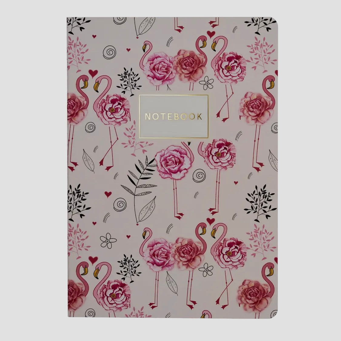 Flamingo Flower Notebook