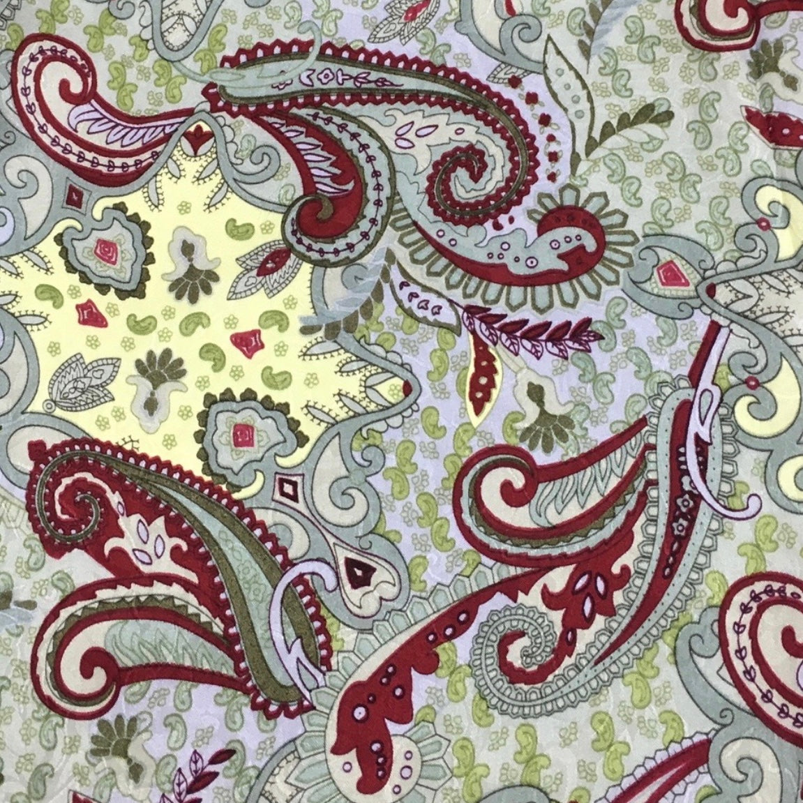 Paisley Mint Madness Silk Scarf