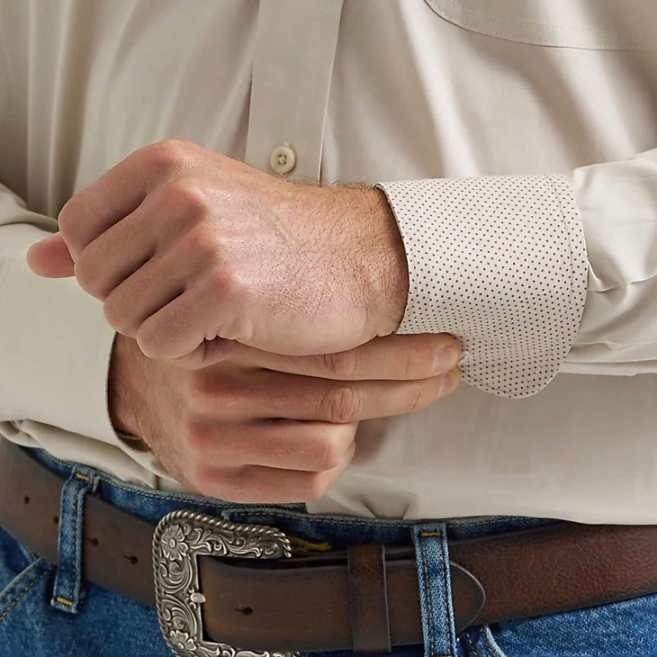 Wrangler George Strait Solid One Pocket Button Down Shirt