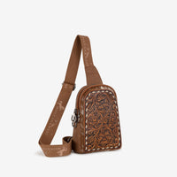 MONTANA WEST TOOLED CONCEALED CARRY SLING BAG