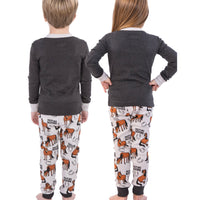 Pasture Bedtime Grey Horse PJ Set