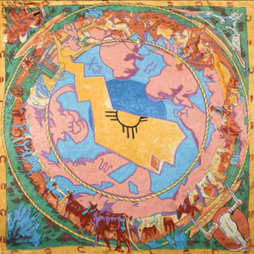 Cattle Drive Silk Scarf