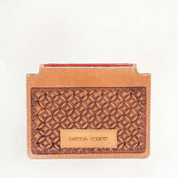 Loyal West Copper Canyon Cardholder In Handtooled Leather