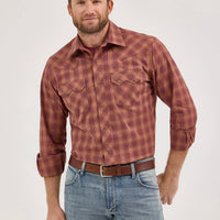Men's Wrangler Retro Long Sleeve Sawtooth Snap Pocket Western Shirt