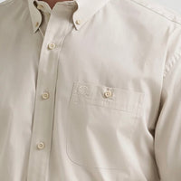 Wrangler George Strait Solid One Pocket Button Down Shirt