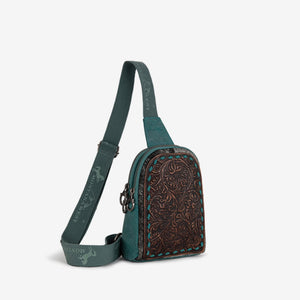 MONTANA WEST TOOLED CONCEALED CARRY SLING BAG
