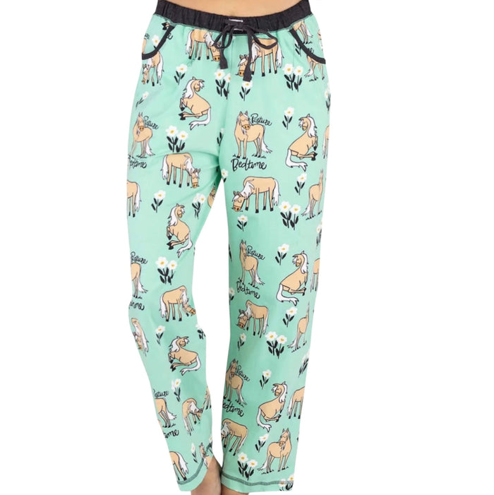 Lazy One Pasture Bedtime Women's Horse Regular Fit Pant