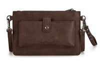 Trinity Ranch Floral Aztec Tooled Collection Clutch/Crossbody