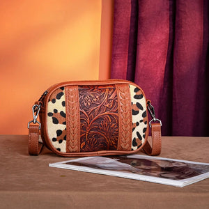 MONTANA WEST TOOLED WHIPSTITCH CROSSBODY BAG