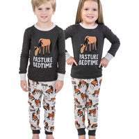 Pasture Bedtime Grey Horse PJ Set