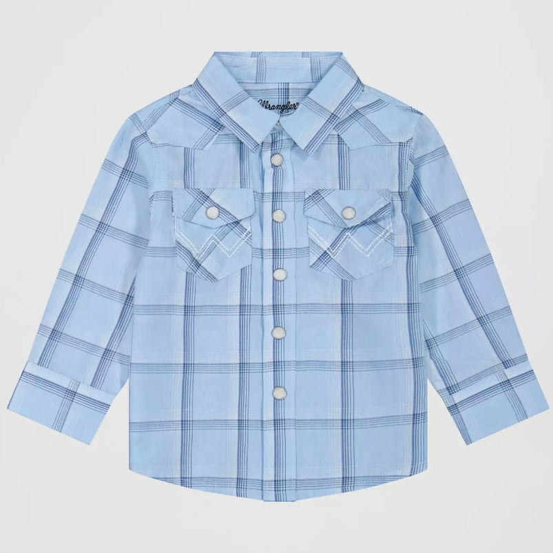 Little Boy’s Long Sleeve Snap Shirt