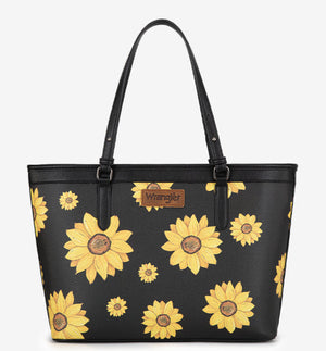 Wrangler Sunflower Print Wide Tote Bag
