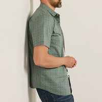 Pendleton Men’s Short-Sleeve Stripe Harding Laramie Snap-Front Shirt