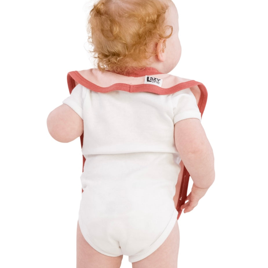 Hay I'm Hungry Pink Infant Horse Bib