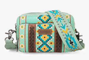 Wrangler Aztec Printed Crossbody Purse