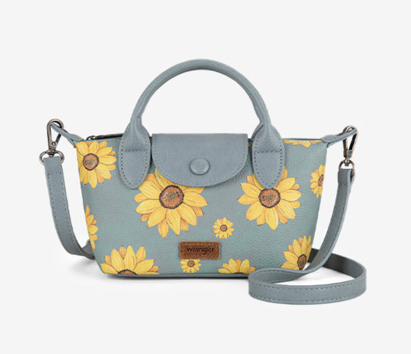 Wrangler Sunflower Print Mini Crossbody Bag