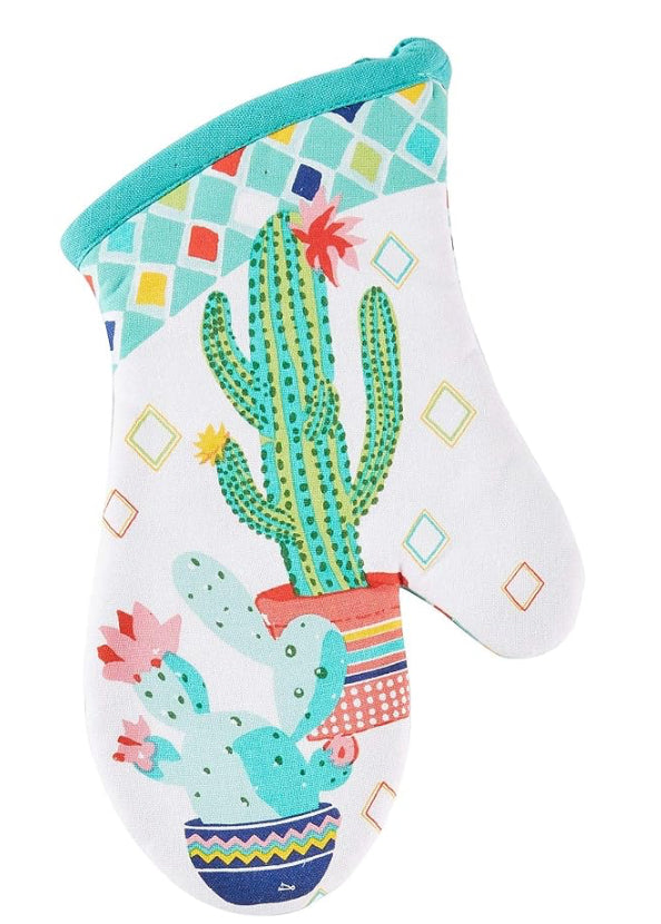 Cactus Garden Oven Mitt