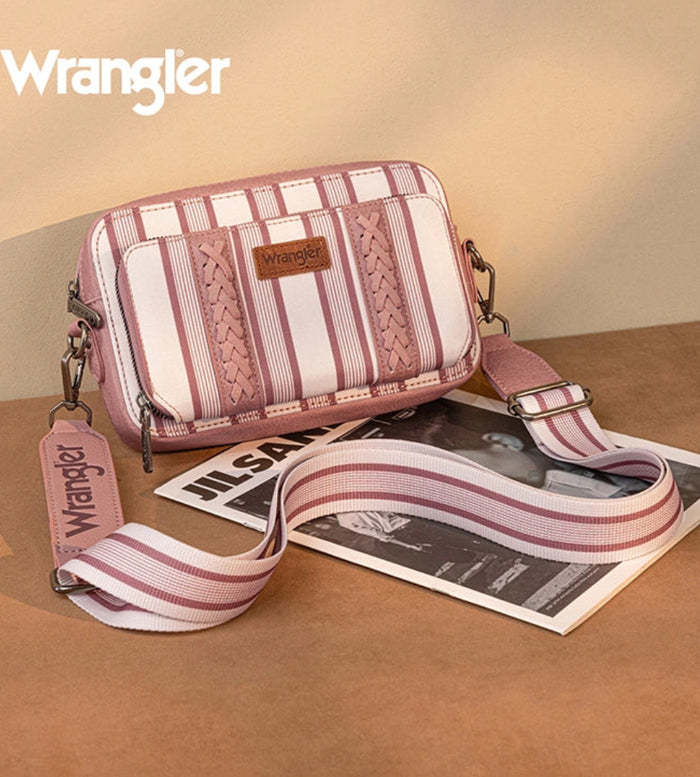 Wrangler Striped Crossbody Purse