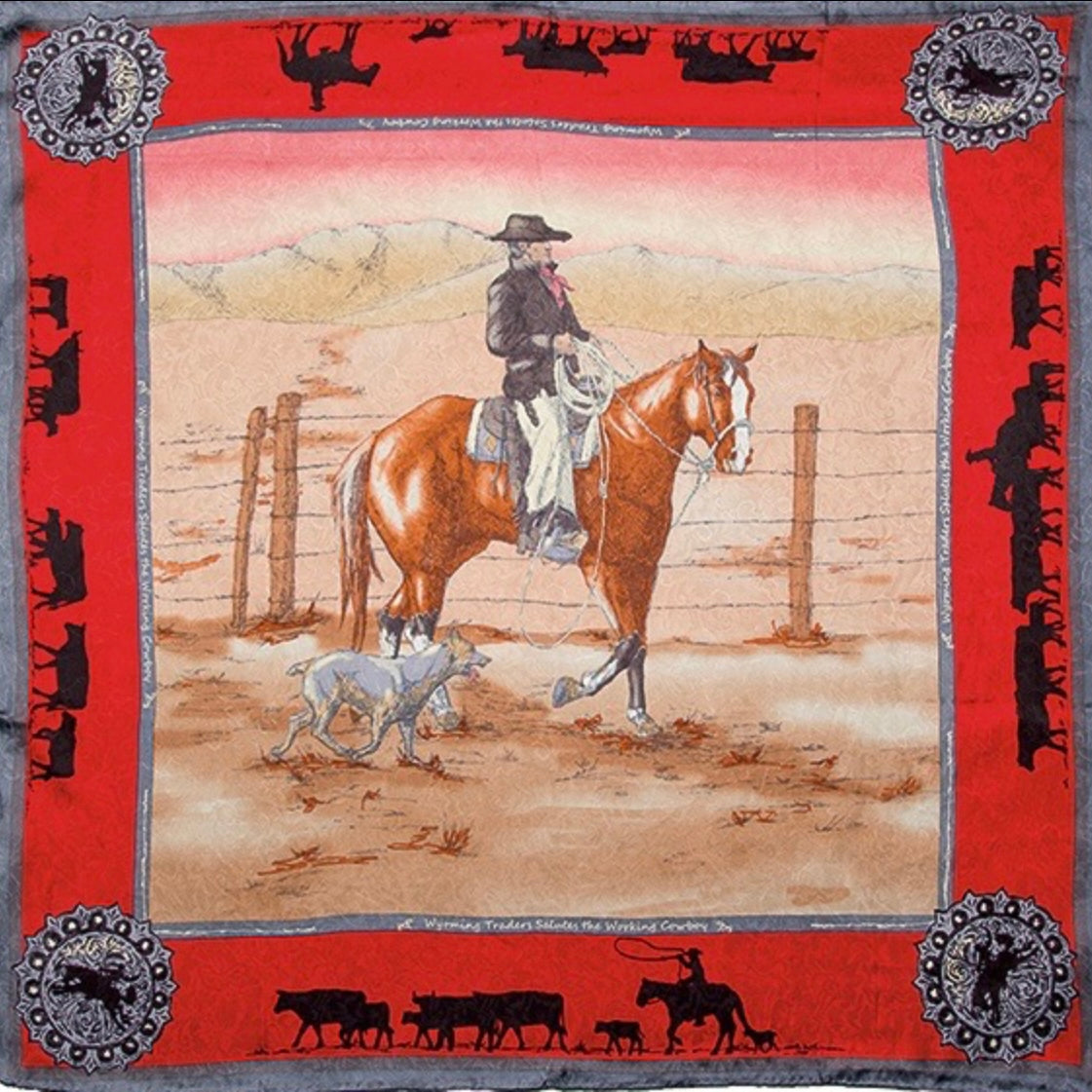Anniversary Red Silk Scarf