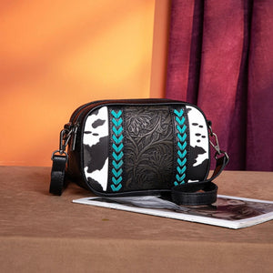 MONTANA WEST TOOLED WHIPSTITCH CROSSBODY BAG
