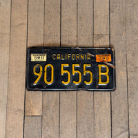 California License Plate
