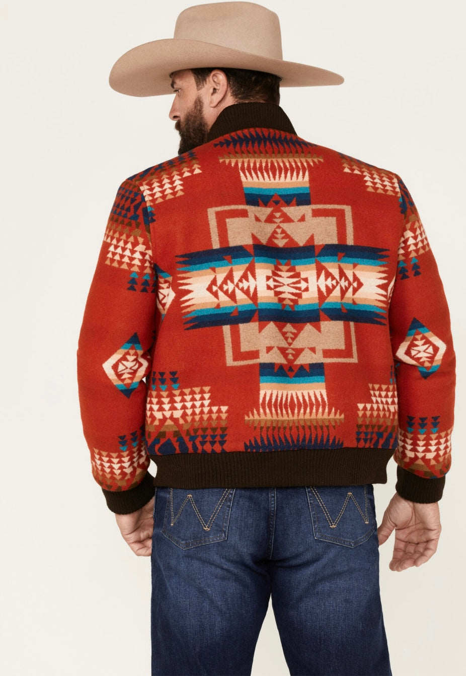 Men's Pendleton Gorge All-Over Print Quilted Snap Bomber Jacket