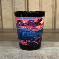 Neon Desert Prescott Arizona Shot Glass